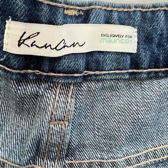 NWT KanCan Junior Women’s High-Rise Shorts Sz 9 (29) Frayed Distressed/Destroy - Picture 3 of 12